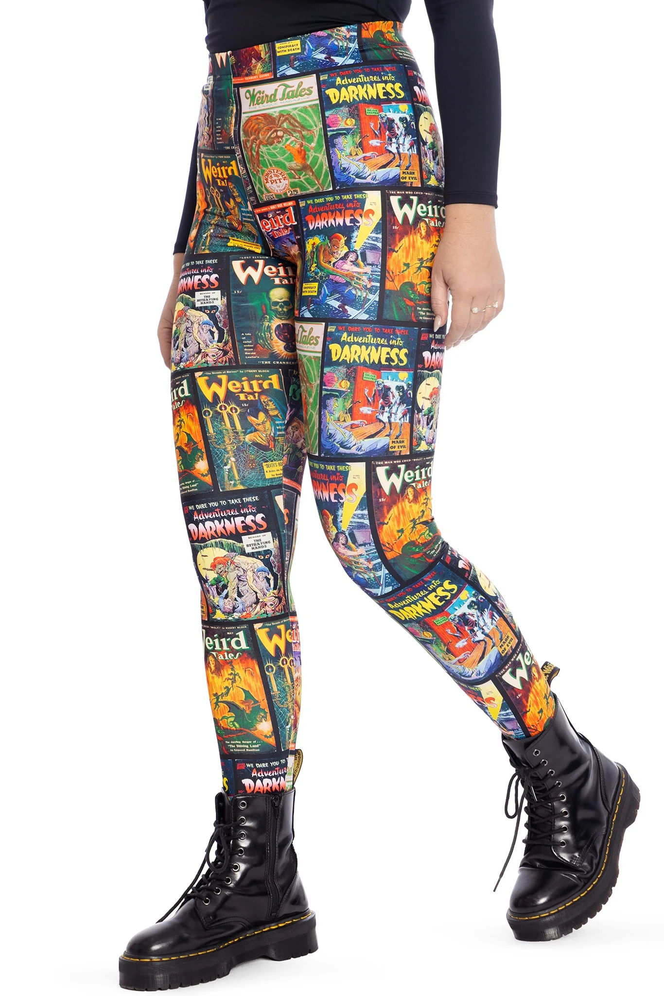 Weird Tales High Waisted Matte Finish Leggings - Image 4