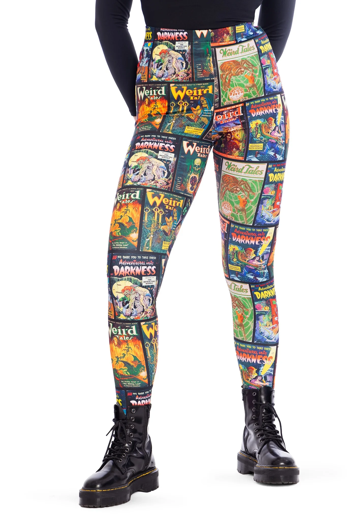 Weird Tales High Waisted Matte Finish Leggings - Image 5