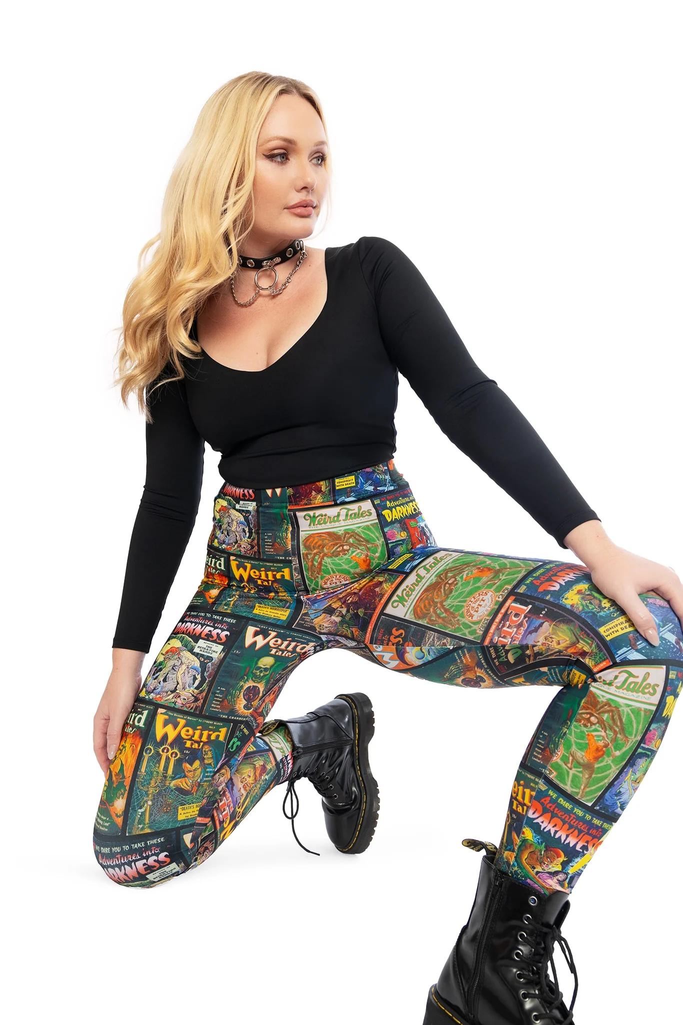 Weird Tales High Waisted Matte Finish Leggings - Image 6
