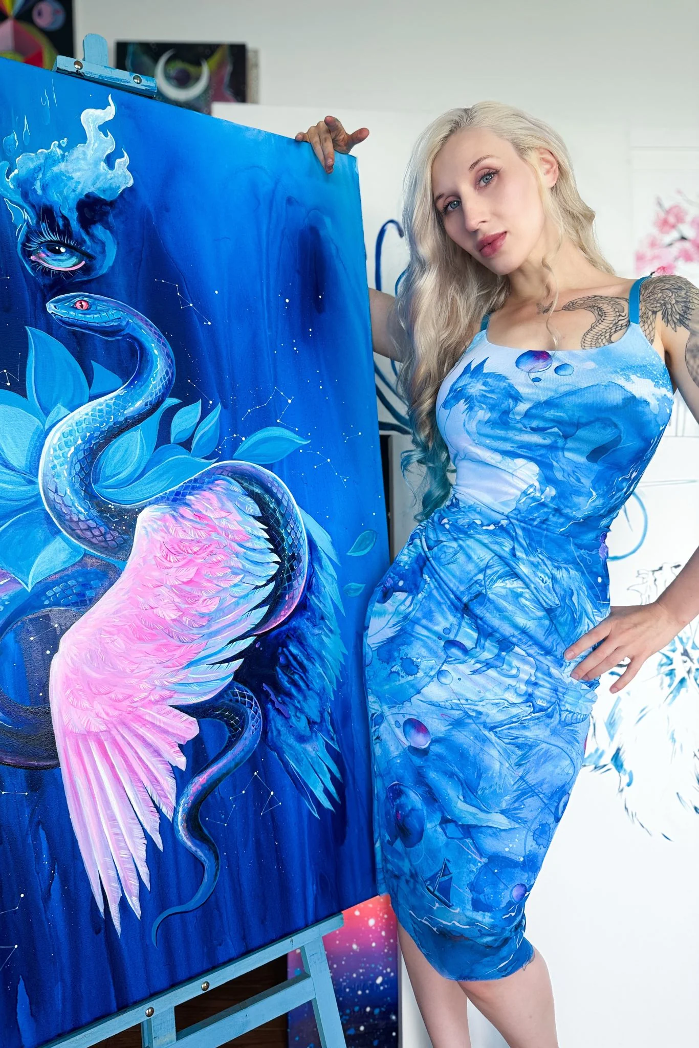 Whimsy Water Sheer Bodycon Slip Dress