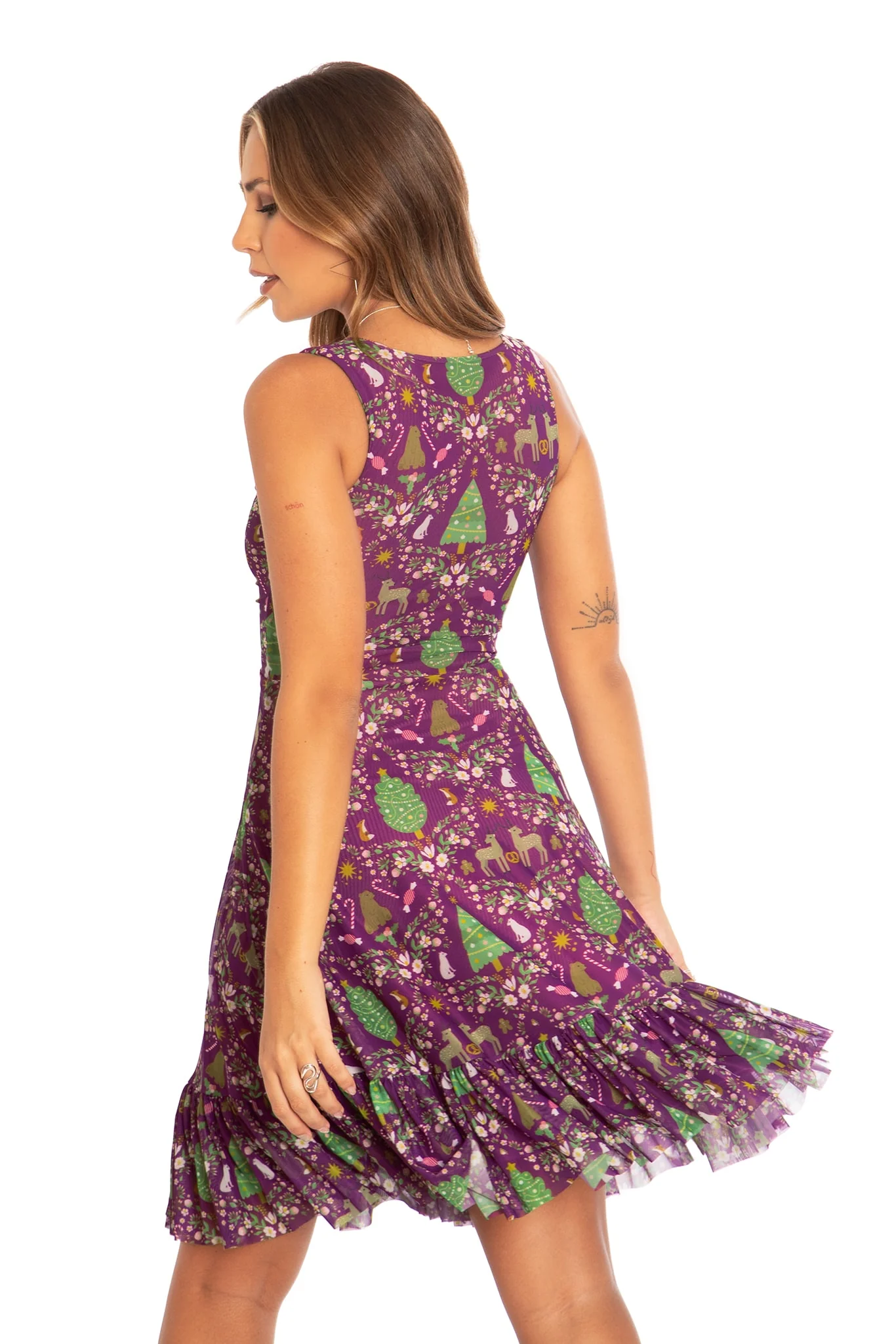 Wild Christmas Sweetheart Empire Longline Dress - Image 2