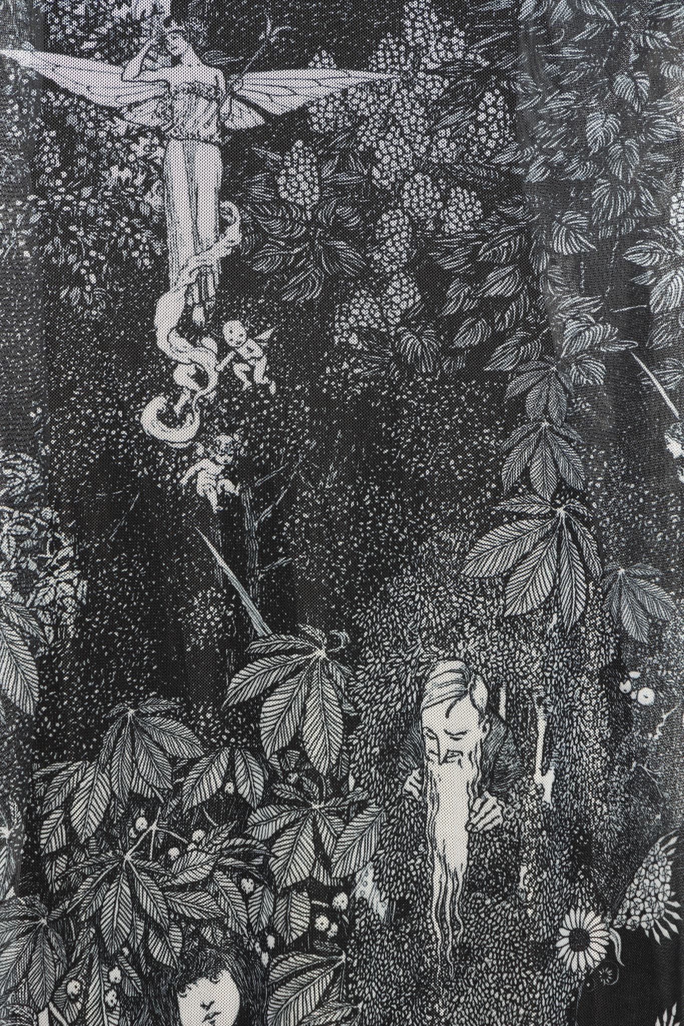 William Heath Robinson's Fairytales Sheer Bishop Maxi Dress - Image 9
