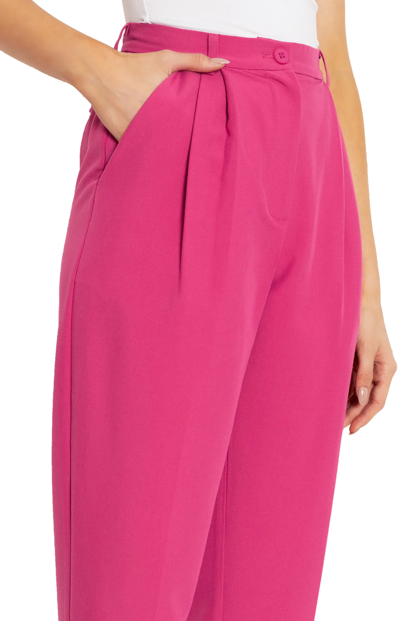 Women In Fuchsia Pants - Image 3
