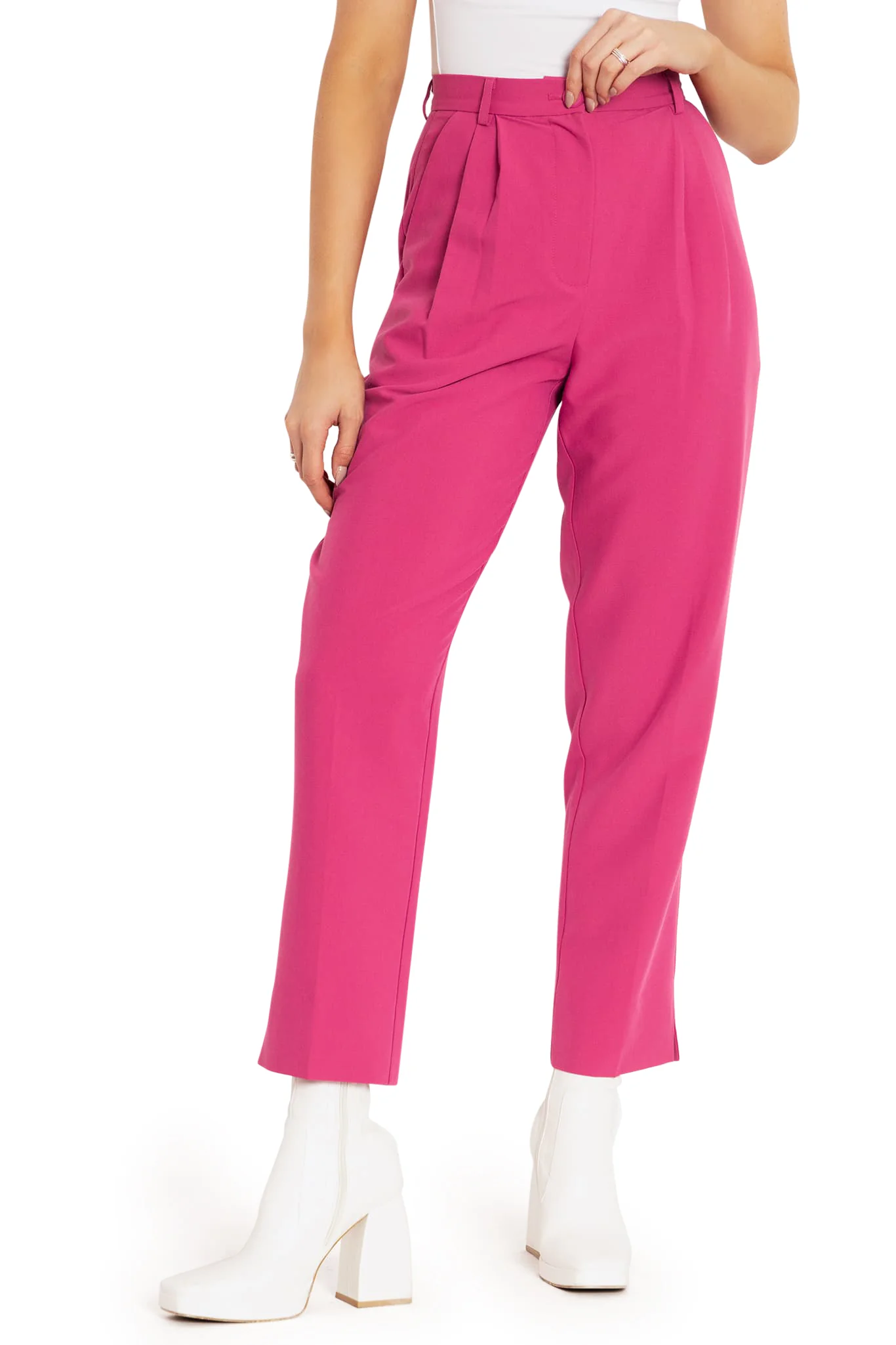Women In Fuchsia Pants - Image 4