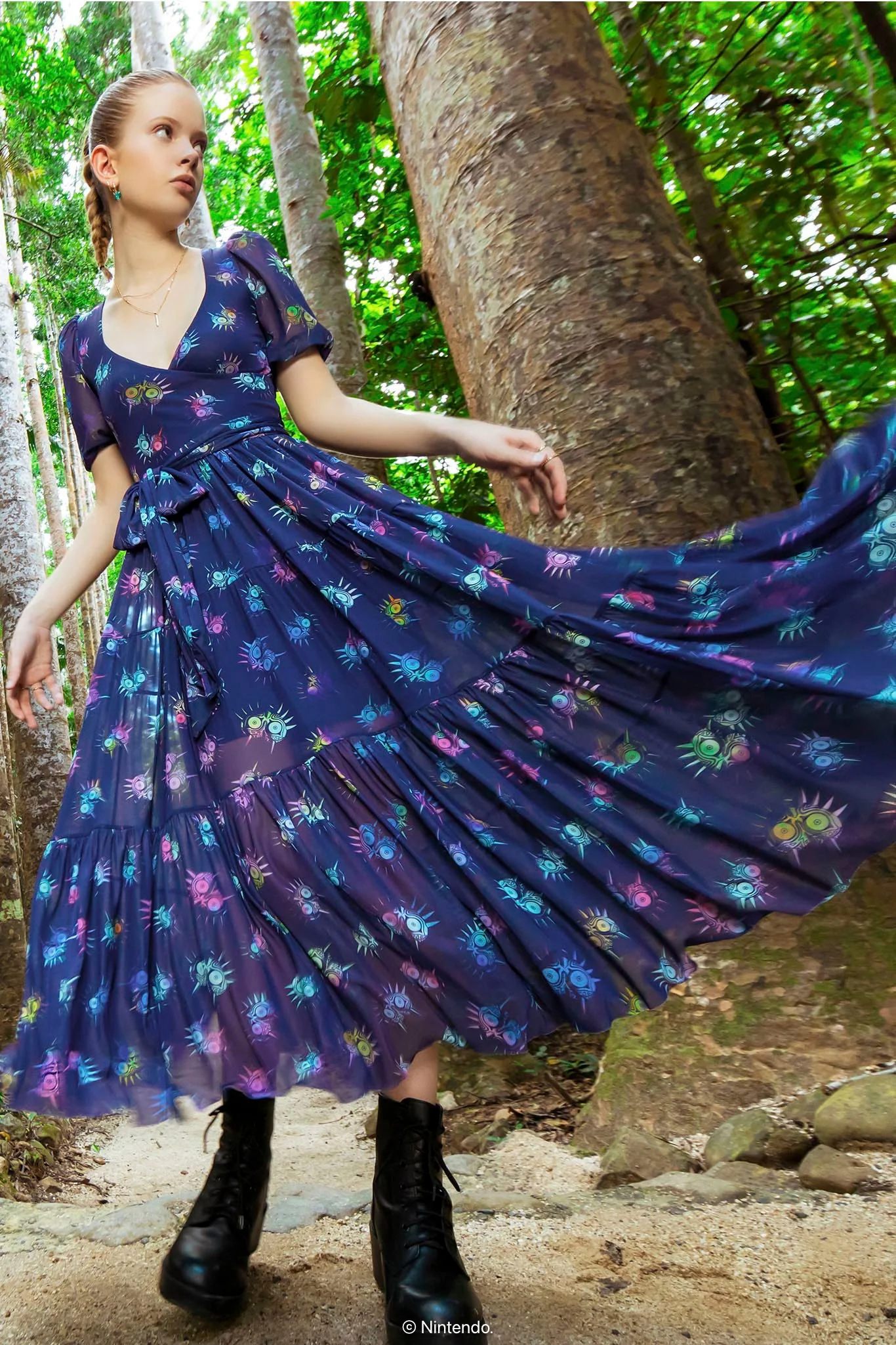 Majora's Mask Wrap Midaxi Dress - Image 7