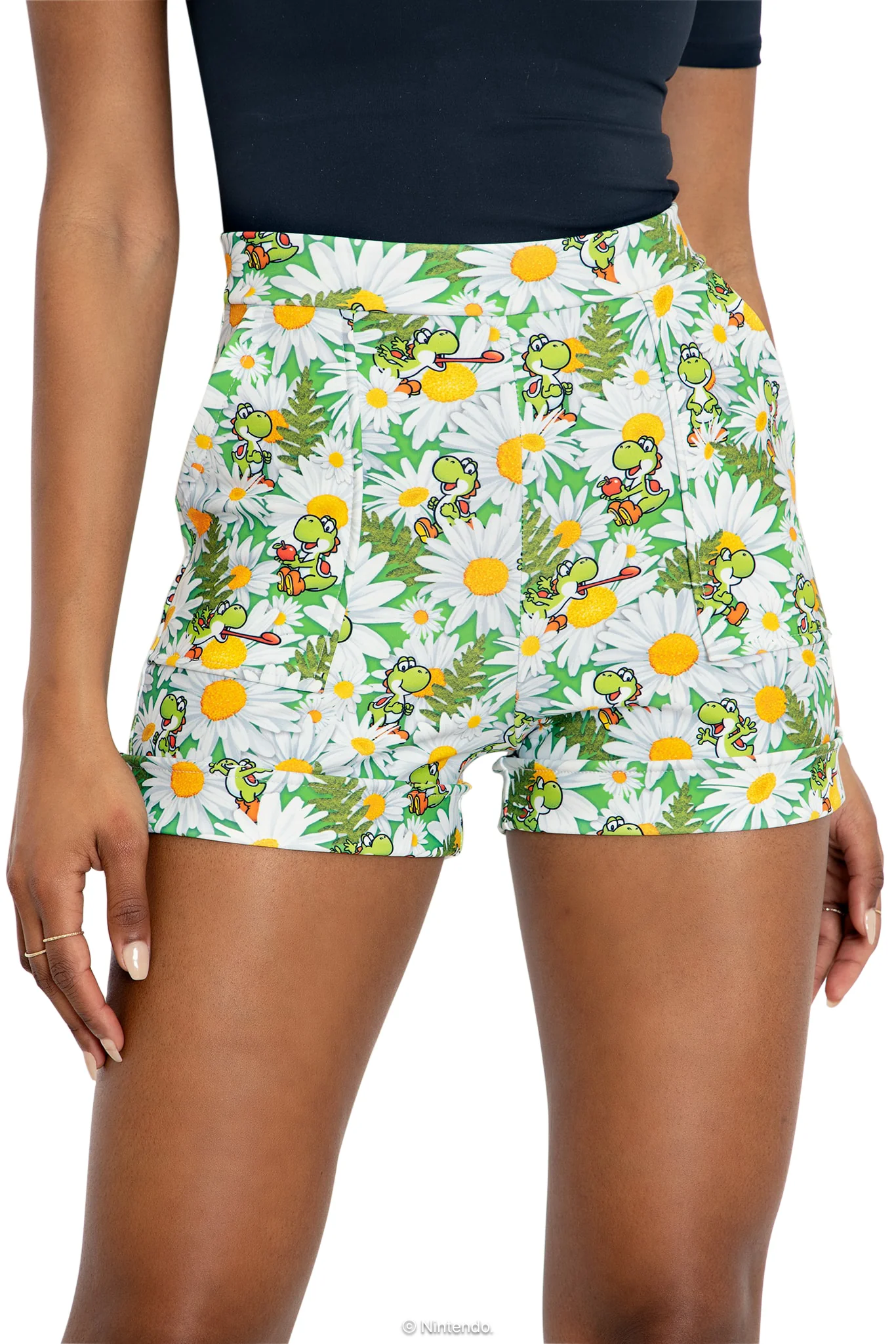Yoshi Garden Cuffed Shorts - Image 4