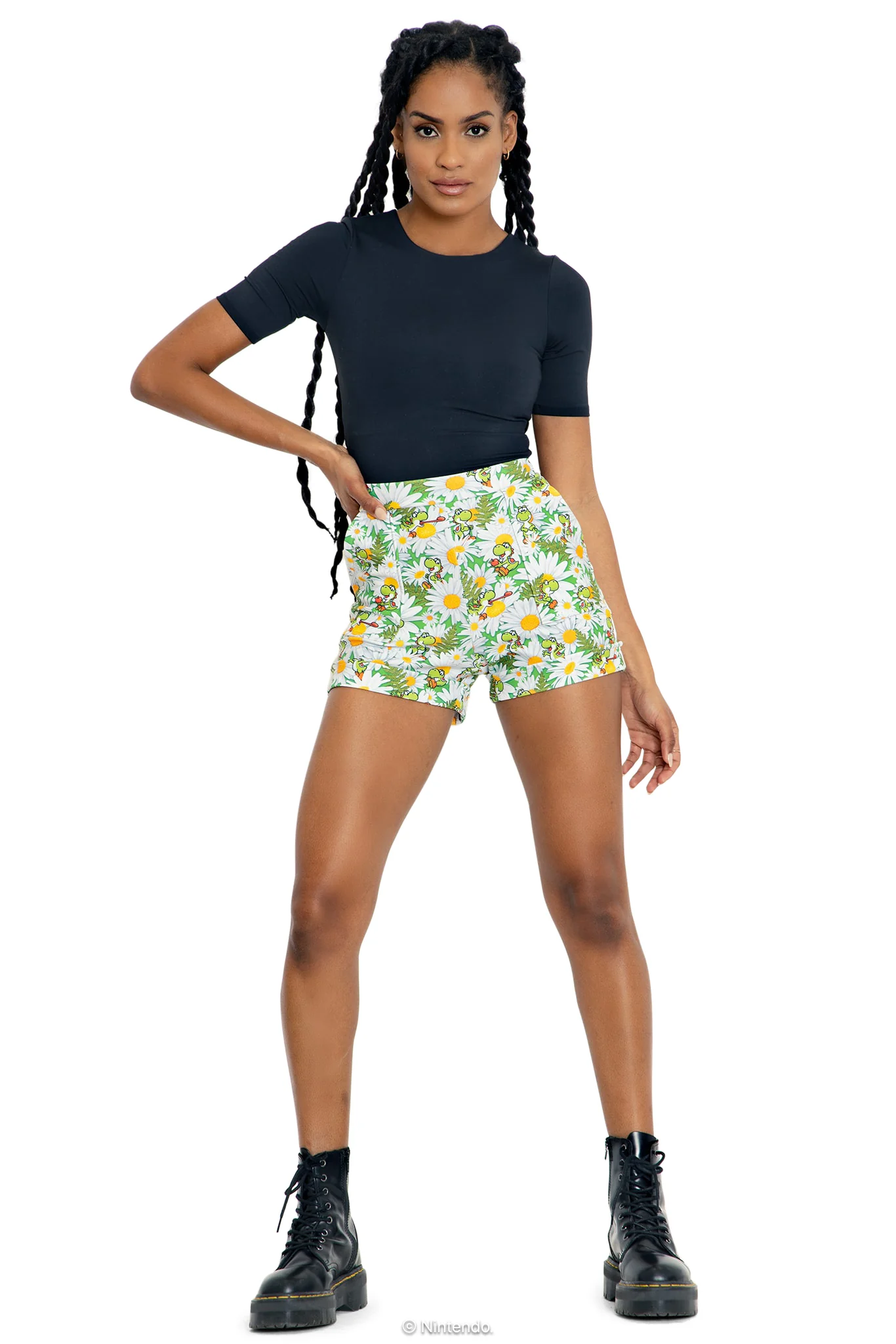 Yoshi Garden Cuffed Shorts - Image 5